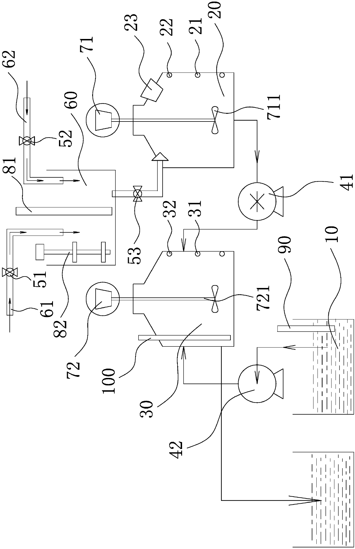 Casting waste water neutralization device