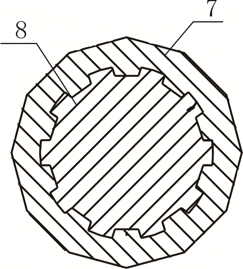 Long telescoping cardan shaft