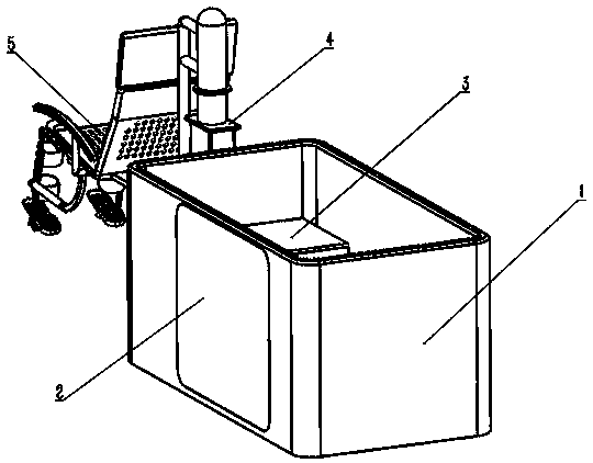 Chinese medicine sitting-type water-bath lower limb rehabilitation robot system