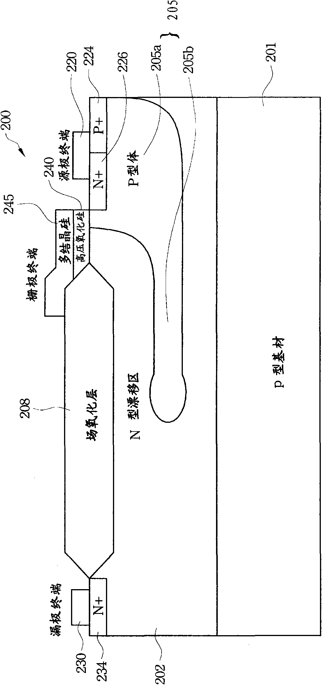 High voltage semiconductor transistor and method of manufacturing same