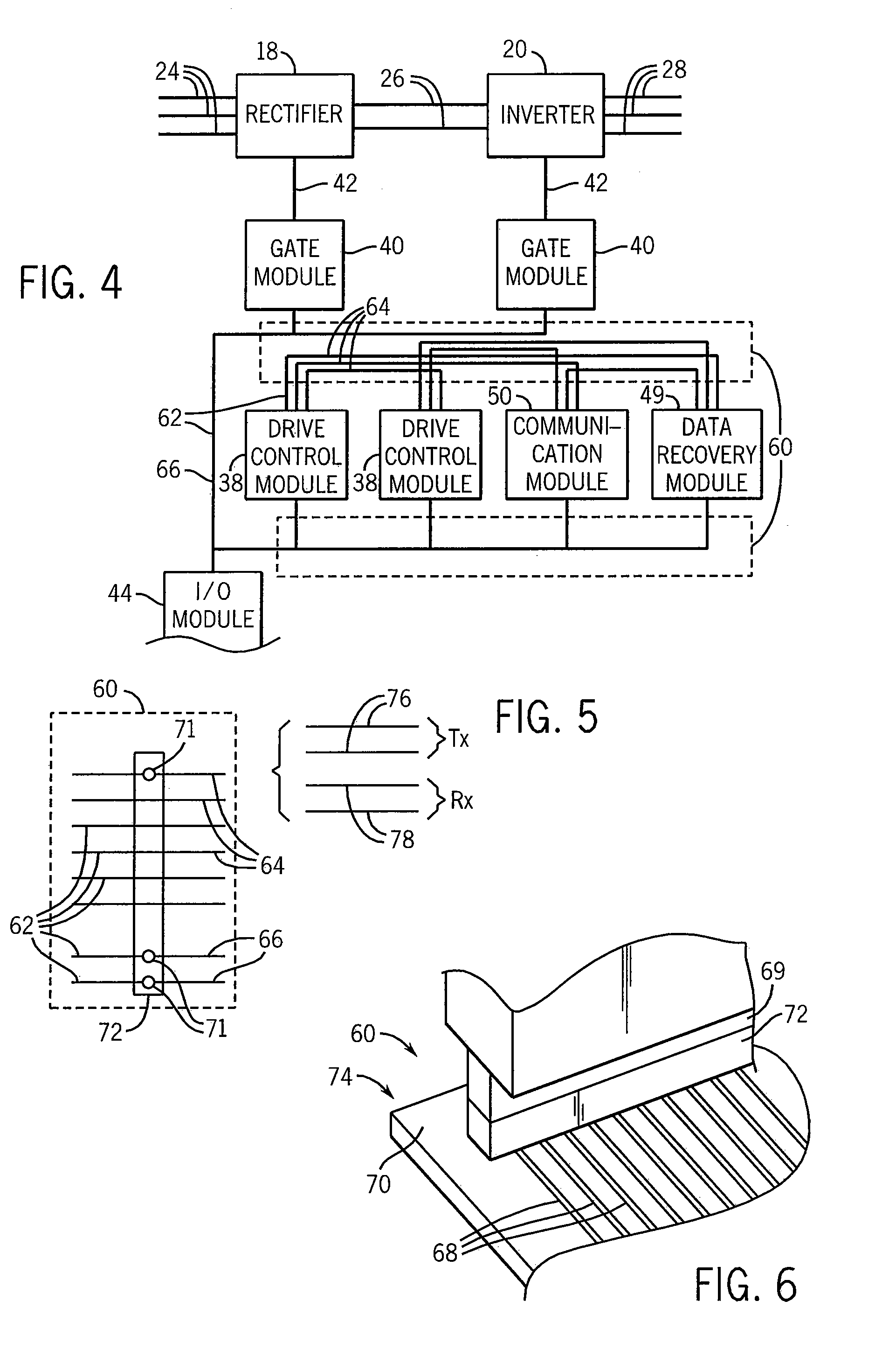 Serial backplane for medium voltage motor drive system