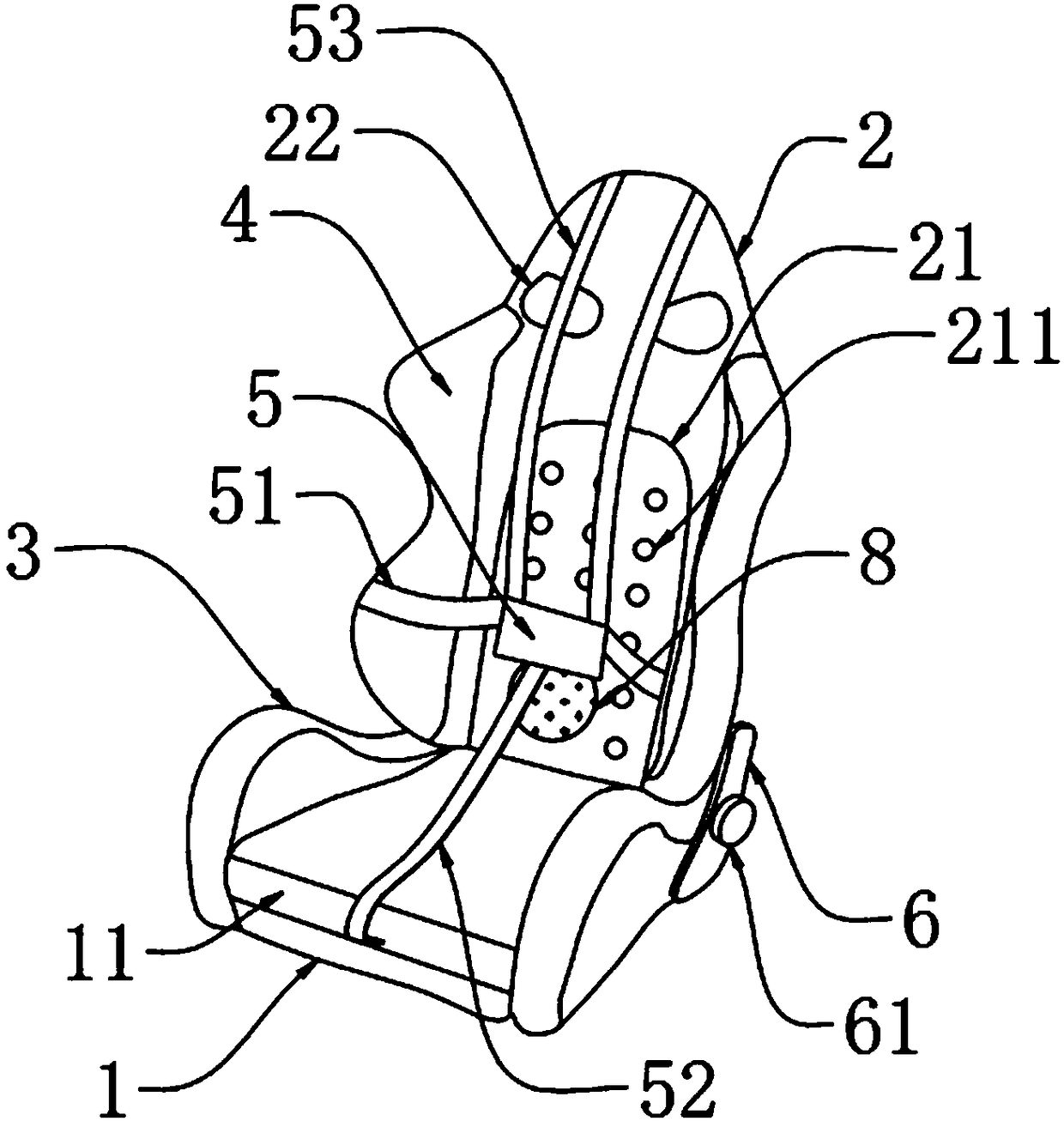 Lumbar vertebra puncturing auxiliary fixer