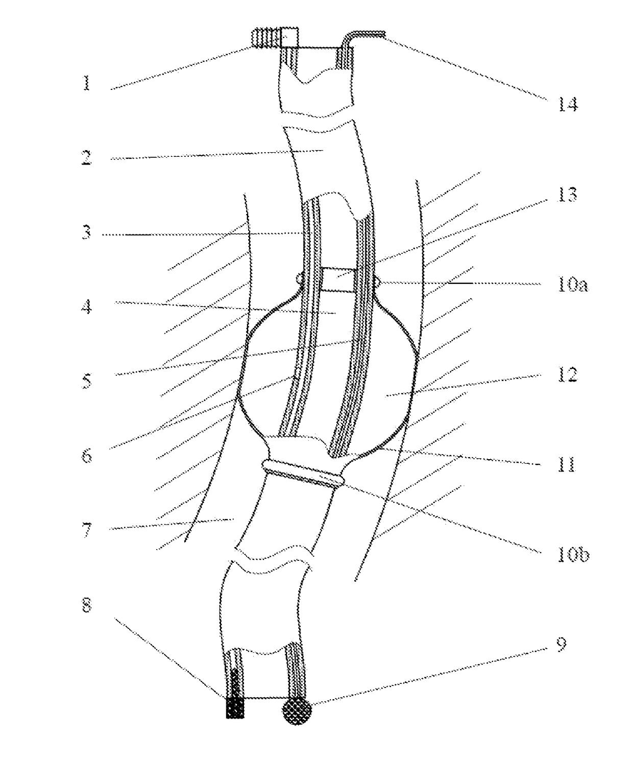 Stomach tube for preventing aspiration