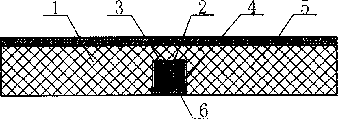 Floor board imserted with magnetic and its mfg. method