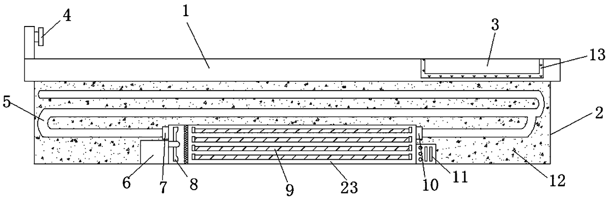 Floor heating adjustment system based on pressure sensing