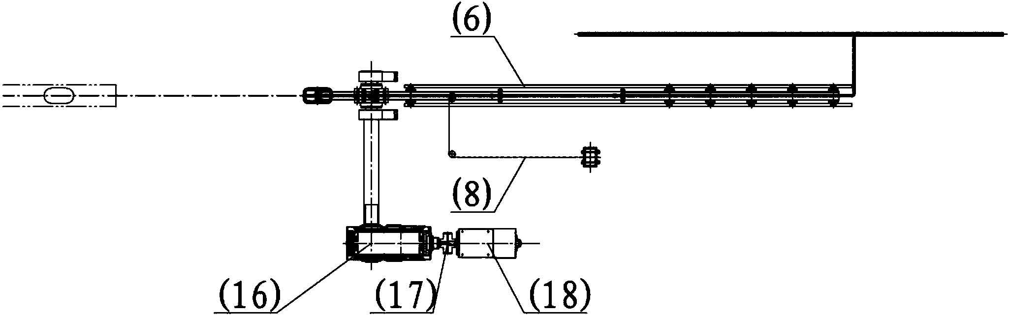 Graphite purging device for root of ascending pipe of coke oven machinery