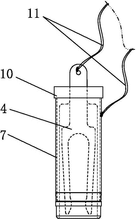 DC plug metal contact and metal contact flat cable capable of automatically crimping