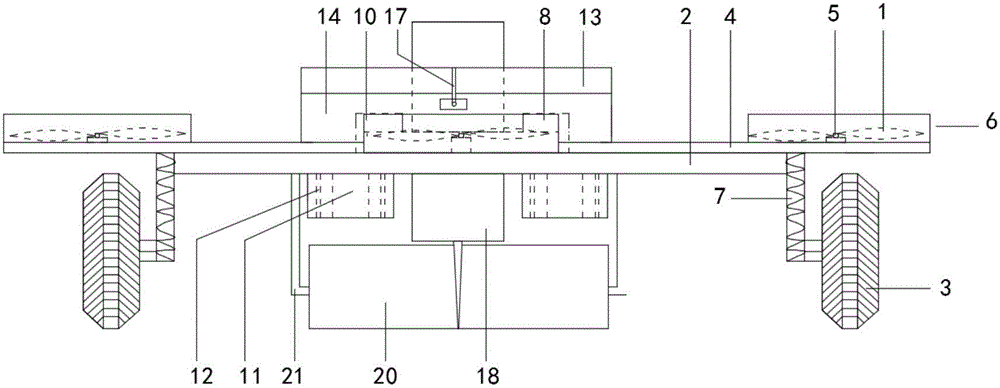 Tunnel crack repairing system based on wall-attaching type unmanned aerial vehicle