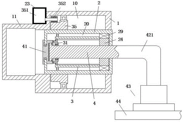 Noise reduction machining device for panel surface treatment