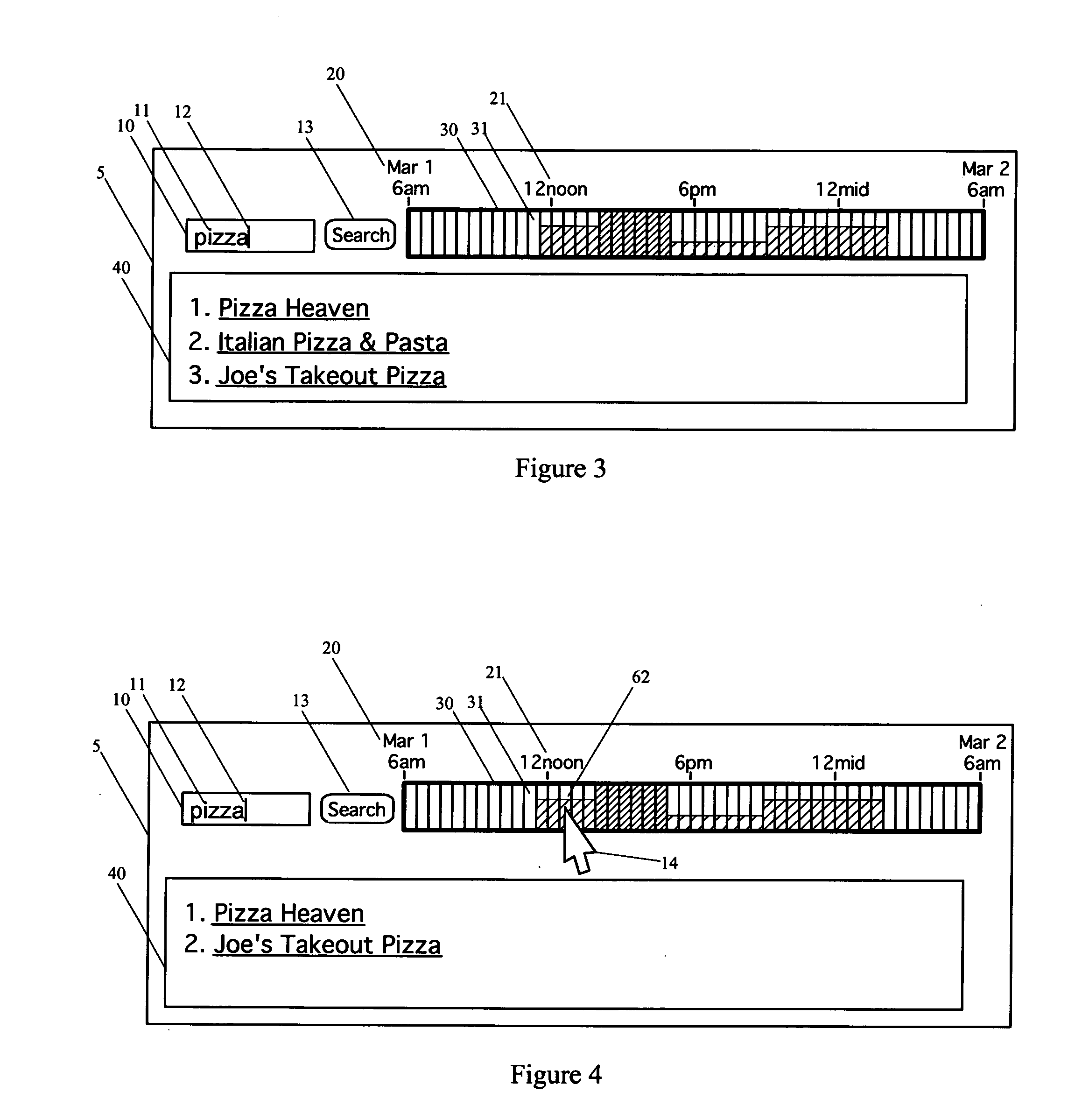 Time-conditioned search engine interface with visual feedback