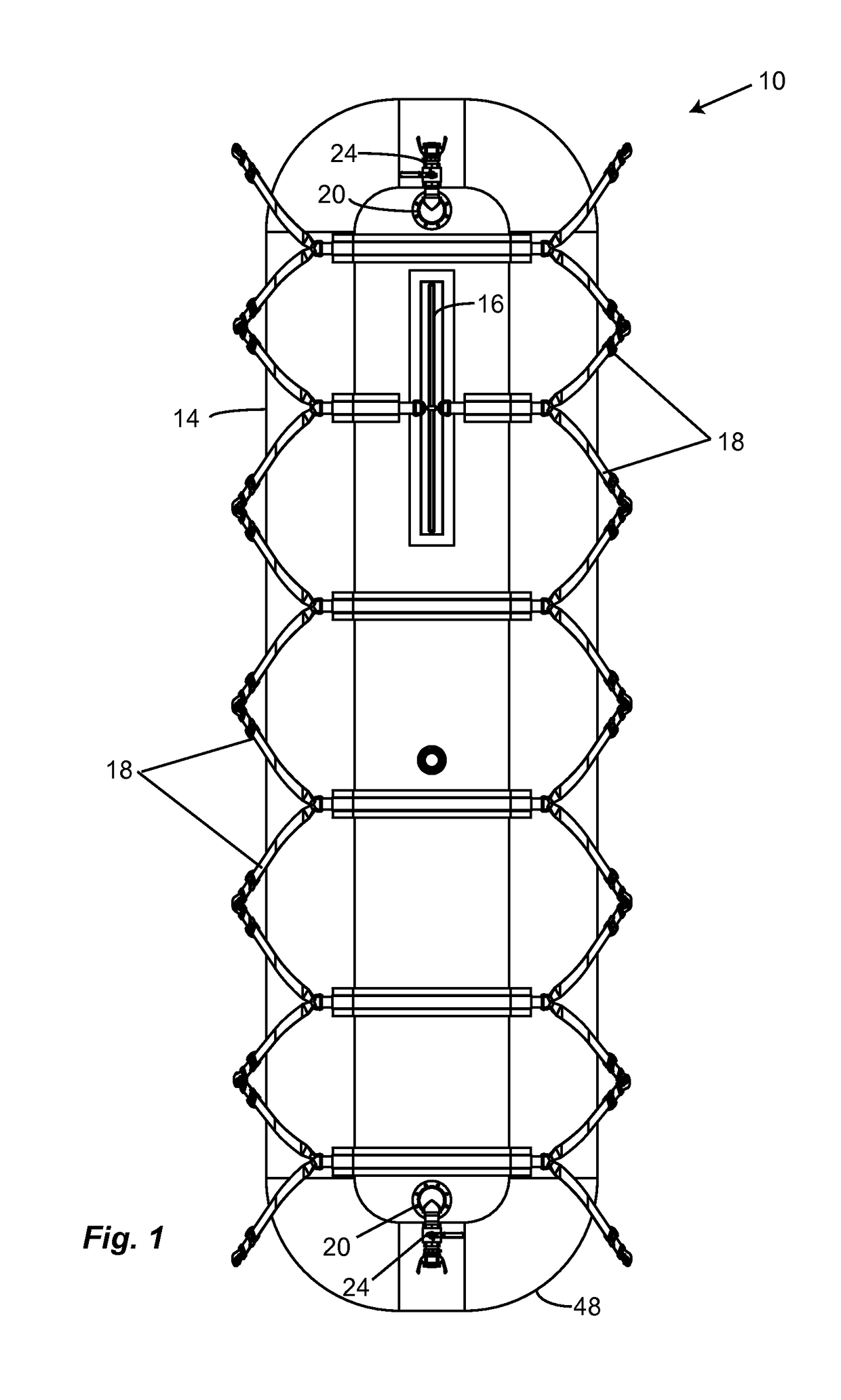 Flexible liquid transport tank with surge dampening baffles