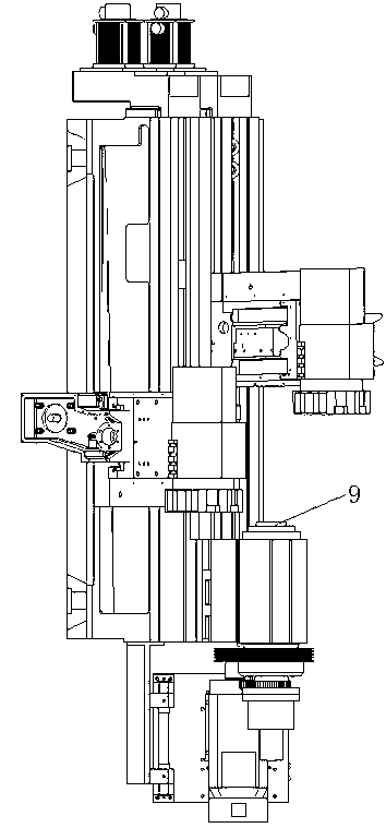 Double-disk-type-knife-rest single main shaft numerically-controlled lathe