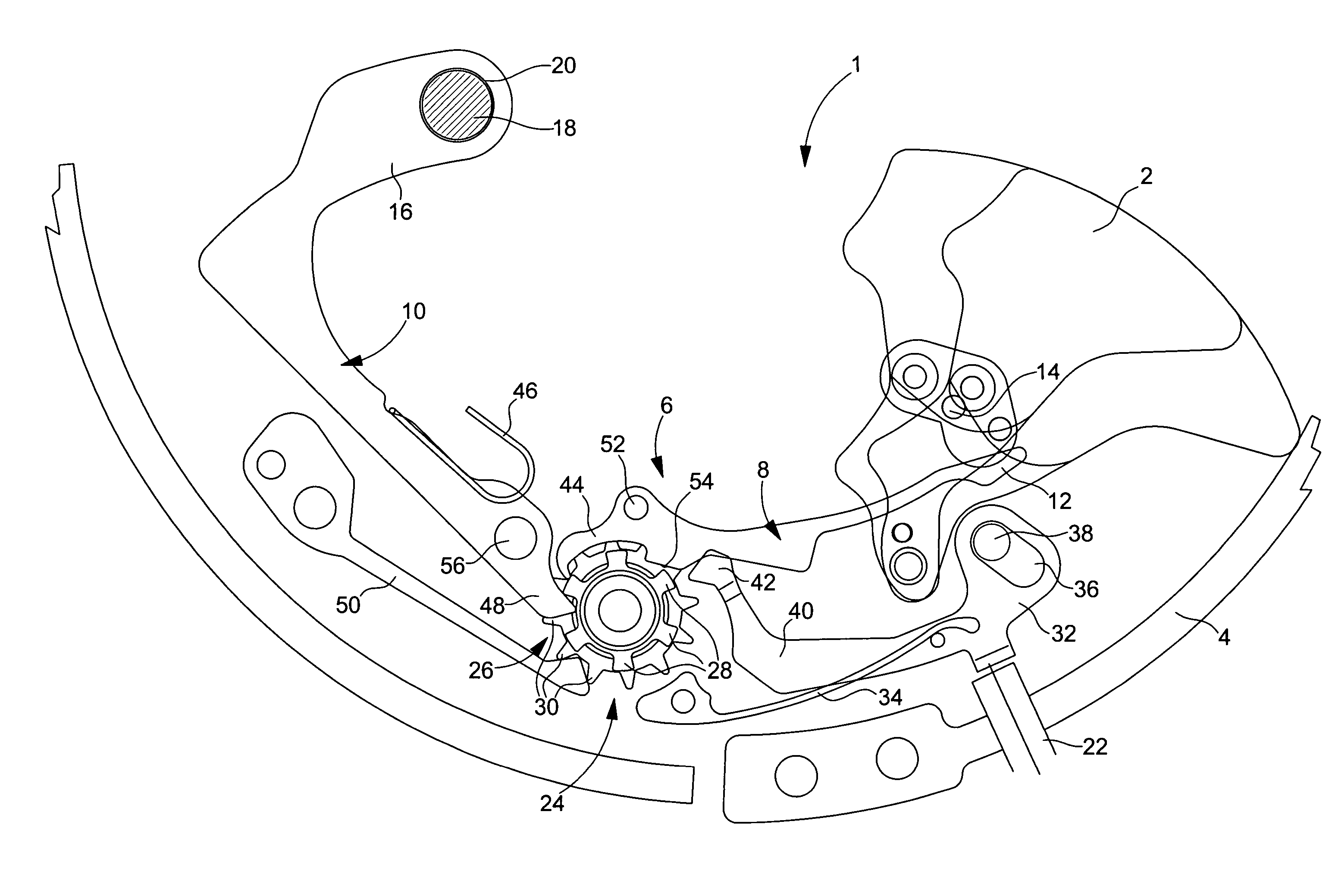 Timepiece such as a wristwatch including an alarm mechanism