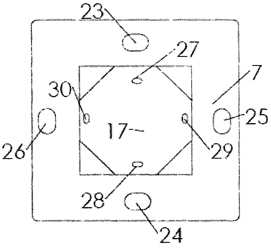 Calibration method and device of angular displacement laser interferometer based on four-standard-optical-axis gas bath