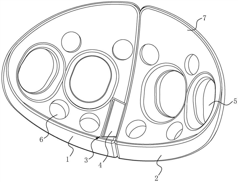 Cushion block for rebuilding and reconstructing acetabular bone and fixing structure of cushion block and acetabular cup prosthesis