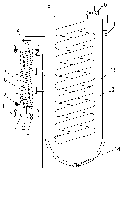 Exhaust gas afterheat recycle device