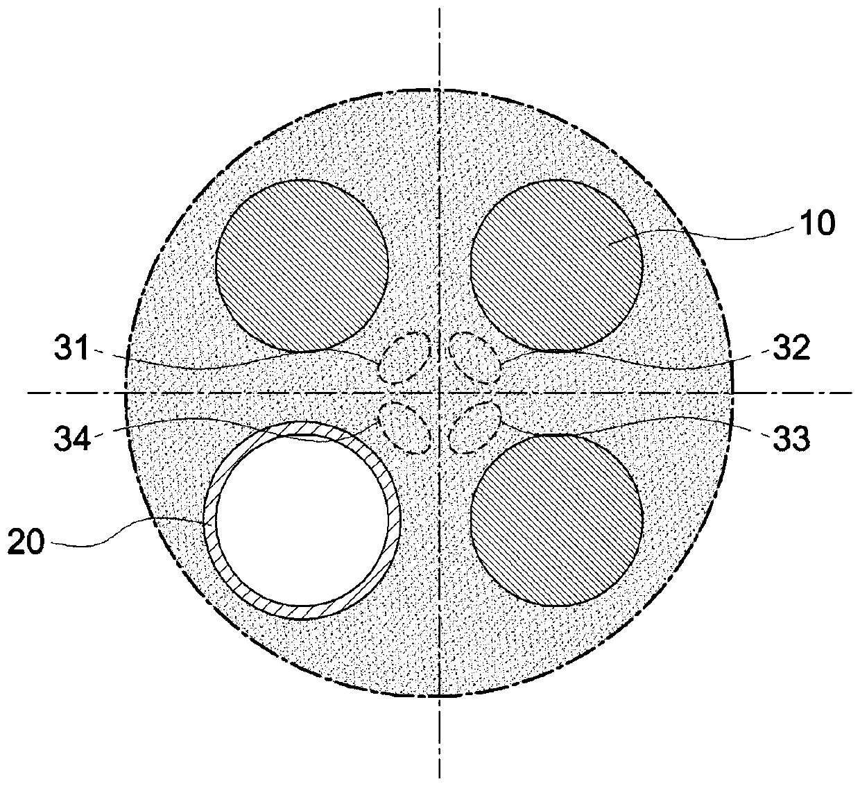 Control rod guide tube integrated with combustible absorber