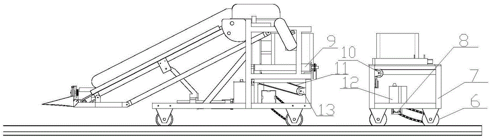 An automatic delivery device and control method for a leaf vegetable harvesting robot