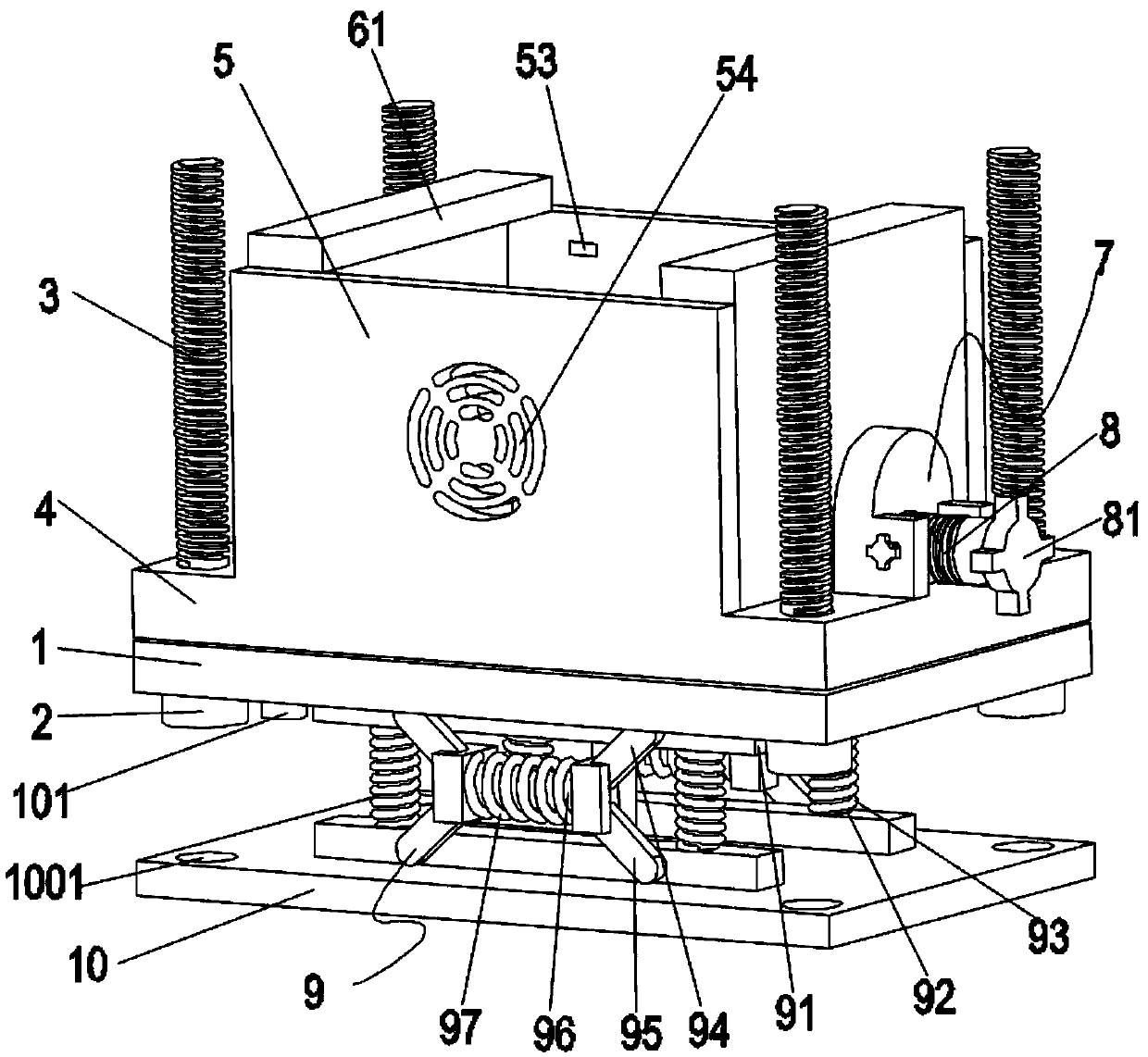 New energy vehicle distribution box with stable installation