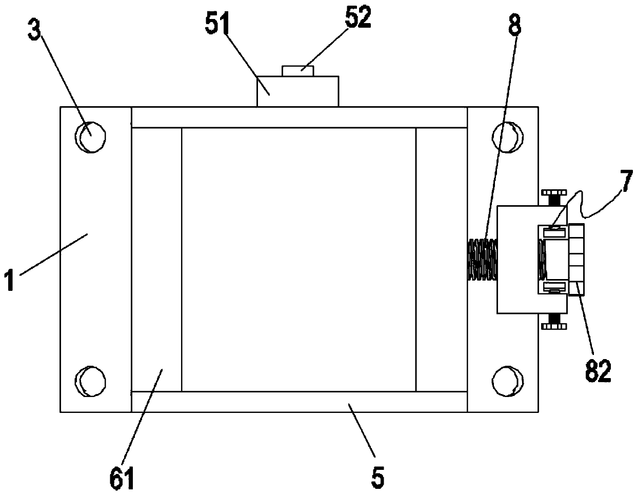 New energy vehicle distribution box with stable installation