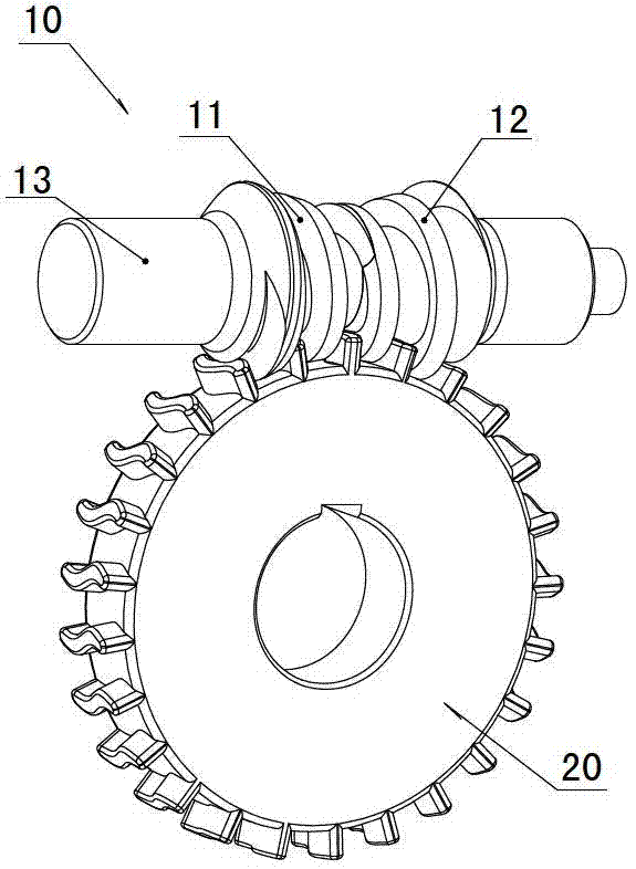 Worm transmission device capable of eliminating gear backlash