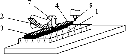 Method for preparing joint made of dissimilar material by firstly ultrasonically prefabricating and secondly welding transition belt