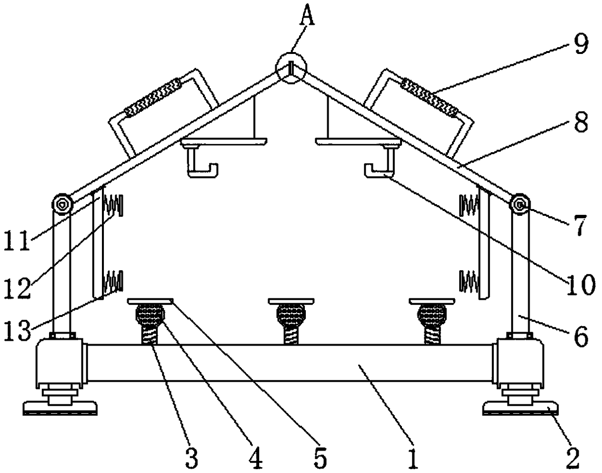 Protective new material equipment supporting base