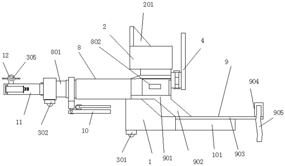 Handheld device of rubber tree disease and pest identification system