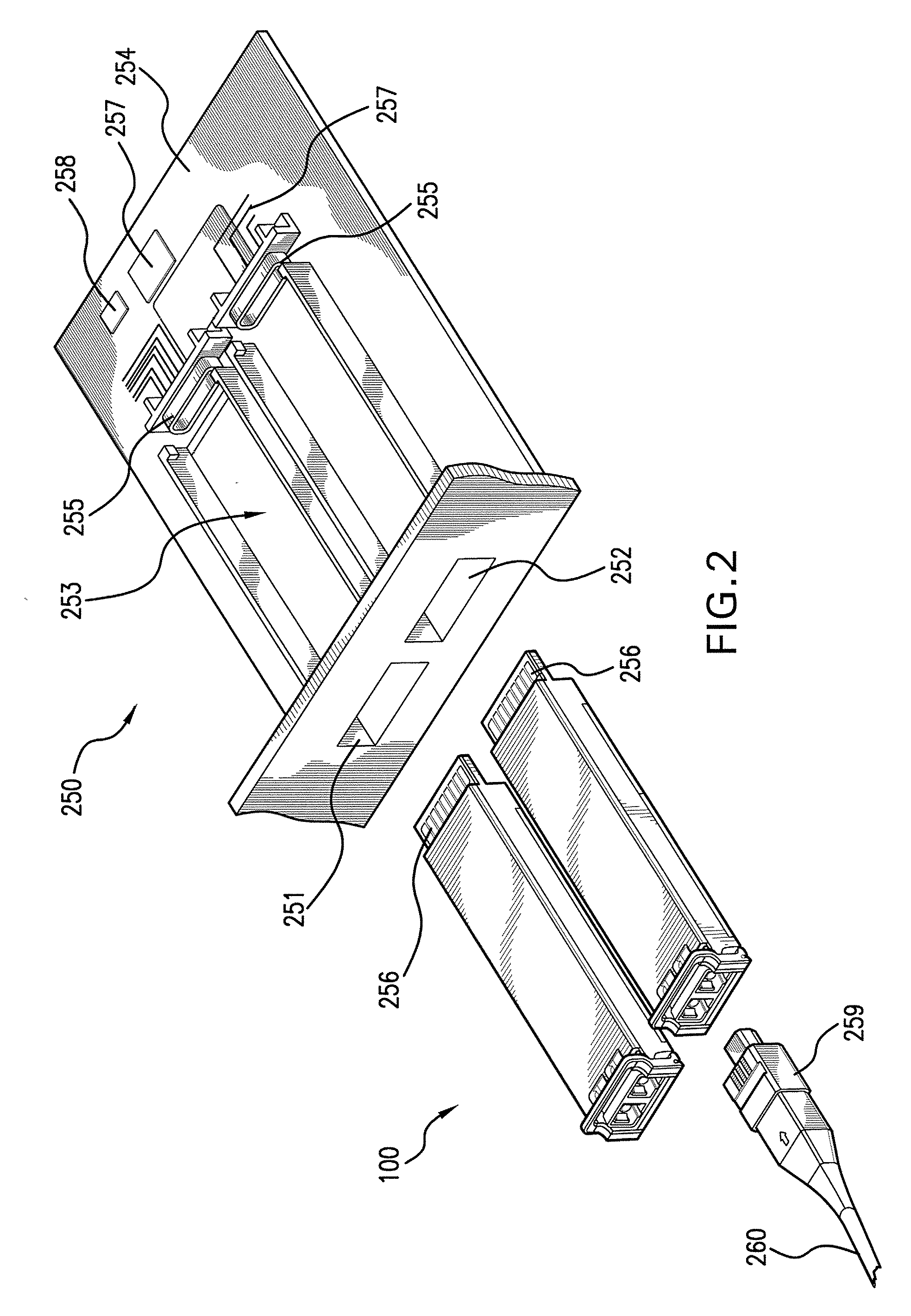 Parametric monitoring of optoelectronic modules on host system