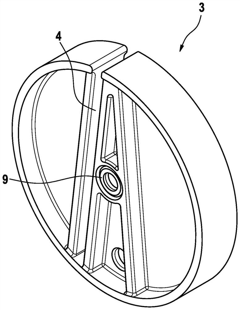 Track vacuum pump with optimized bearing arrangement