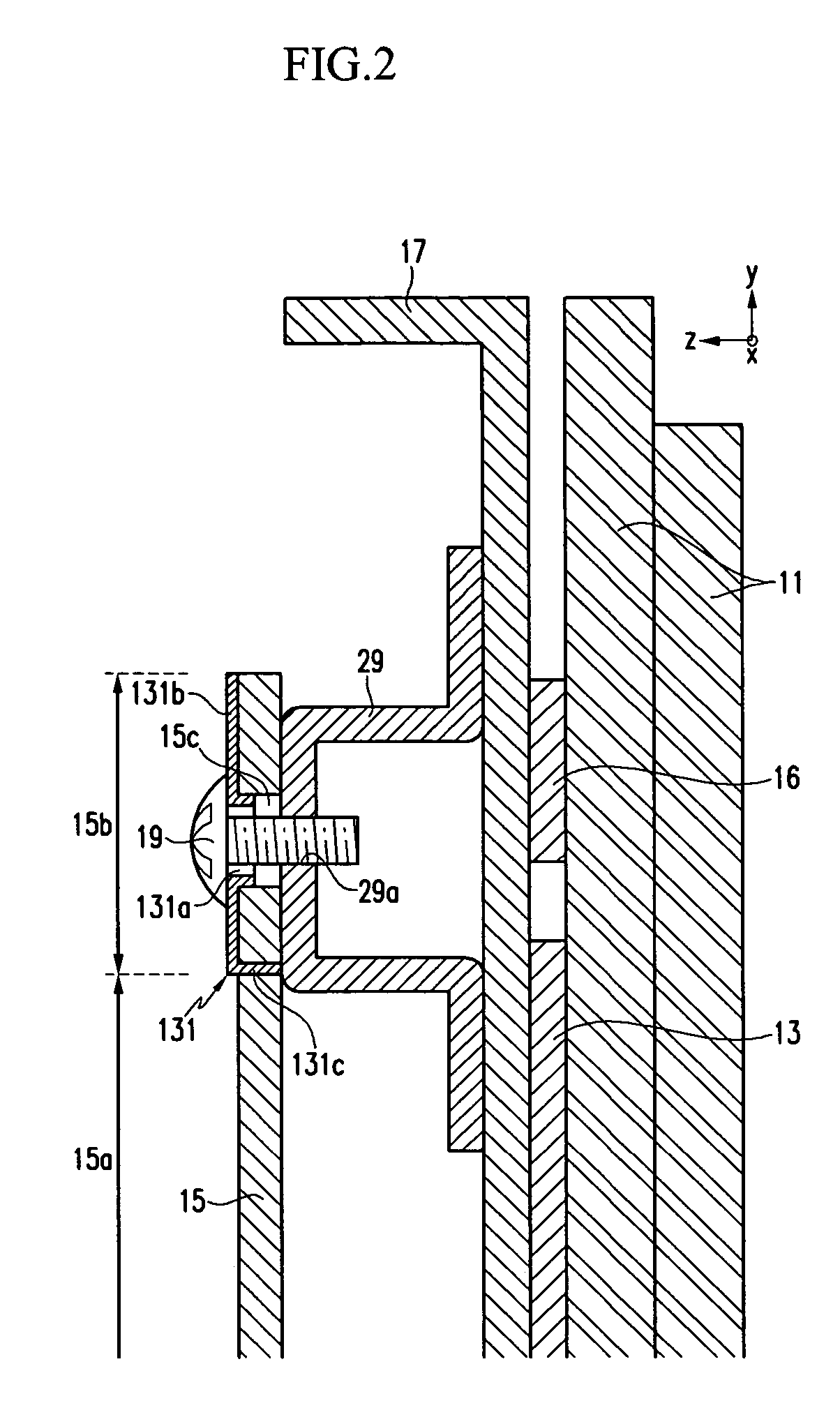 Plasma display device with grounding module