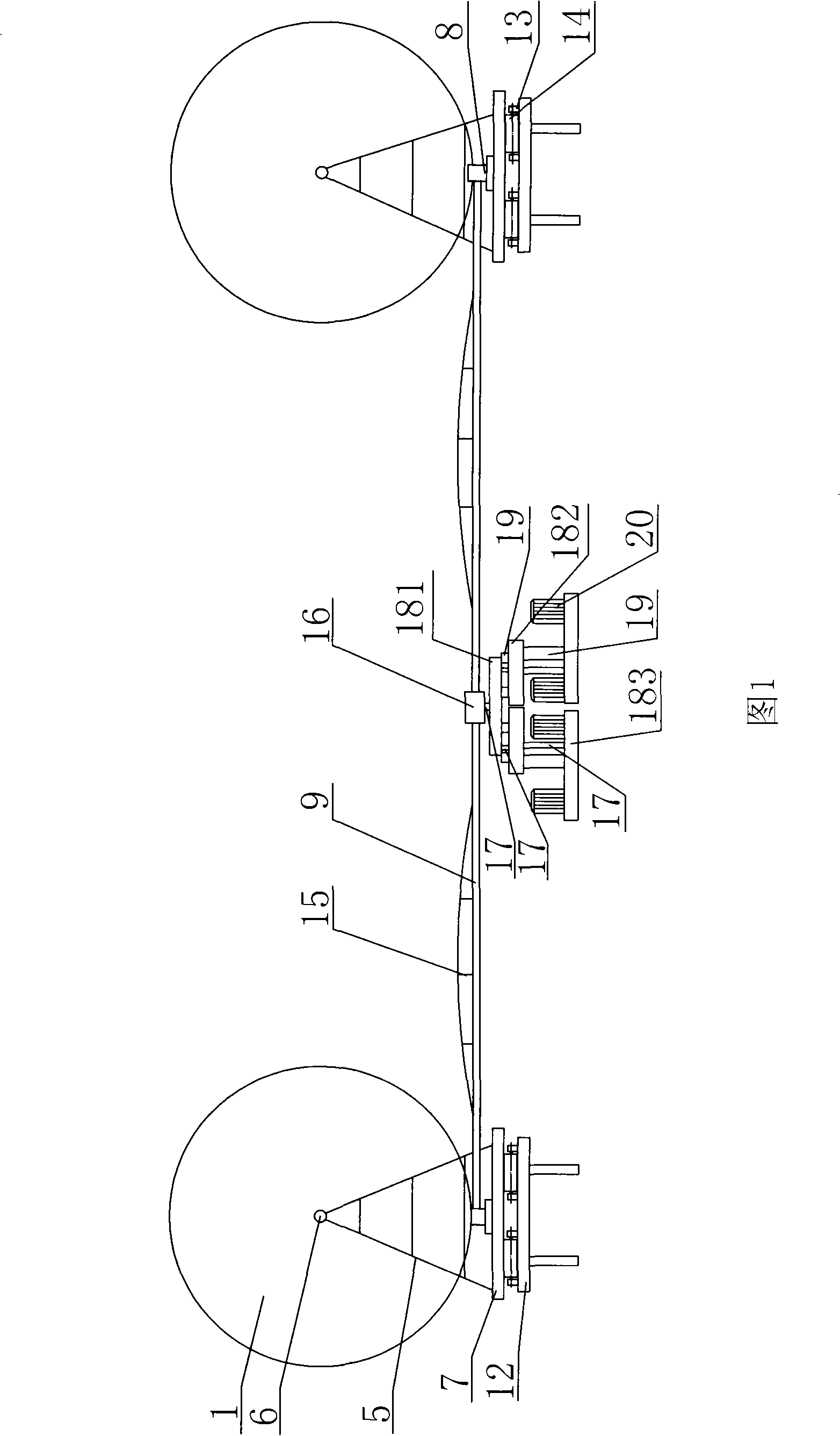 Large power electric generating apparatus of wind power circumferential motion lever