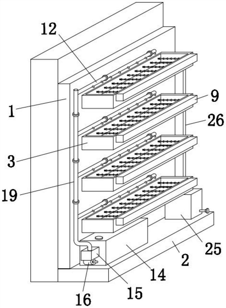 Outer wall greening device