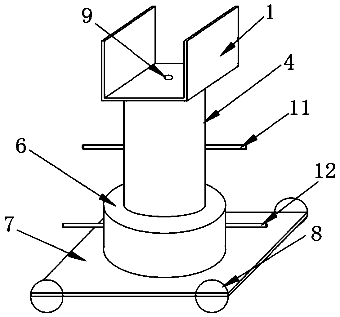 Auxiliary mounting device of tunnel vault steel arch