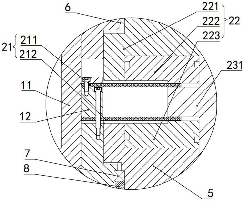 Head-swinging dual-compound braking device