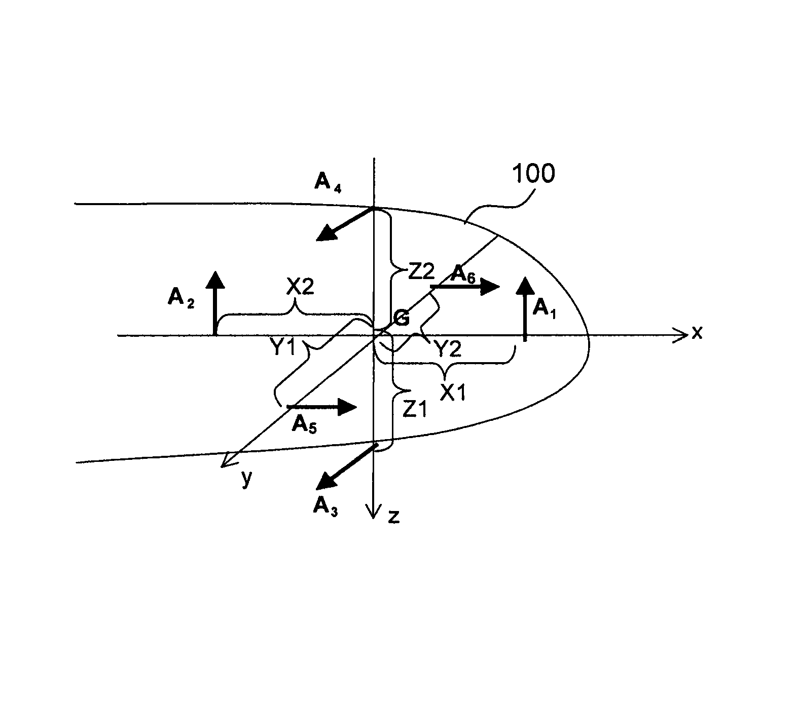 Method and system for determining the attitude of an aircraft by multi-axis accelerometric measurements