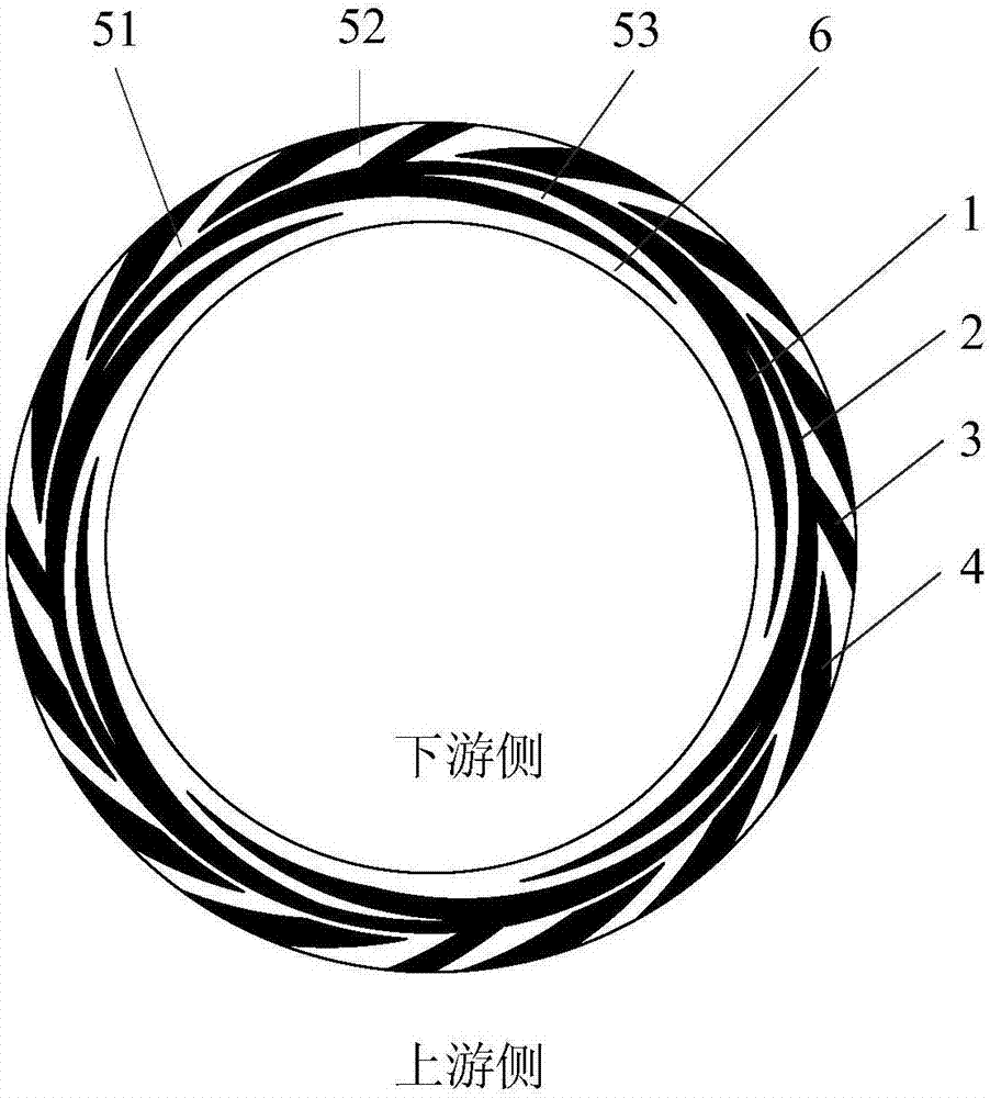 Low-leakage spiral groove liquid film mechanical seal end face structure