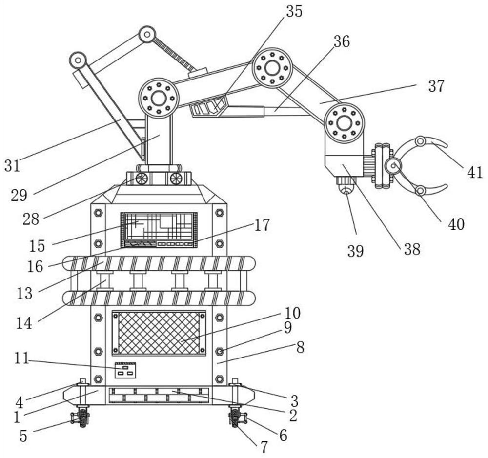 Intelligent numerical control manipulator equipment capable of conveniently collecting waste materials