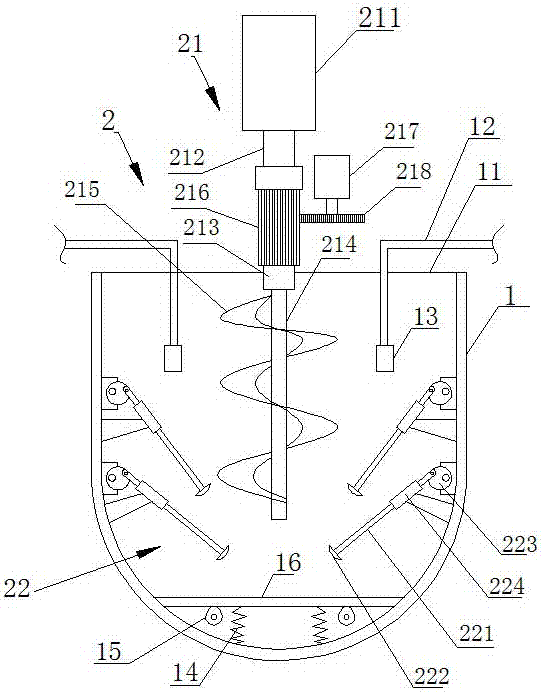 Flour mixing machine