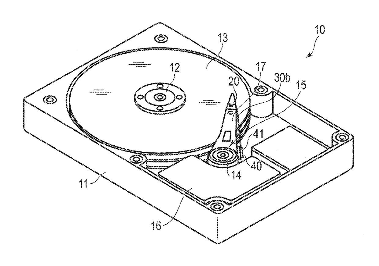 Pseudo flexure for disk drive and method of testing electronic circuit for disk drive