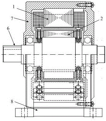 Built-in magnetic barrier type magnetic field enhanced permanent magnet brushless motor