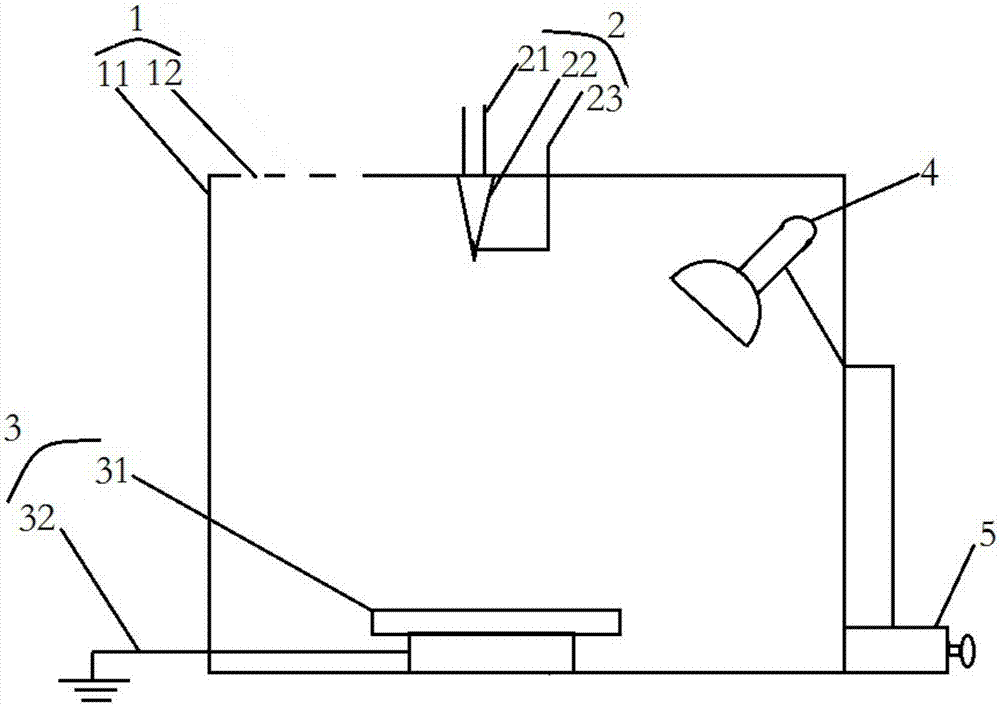 Thermal radiation heating type electrostatic spinning machine