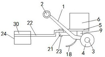 A silver flower planting device and planting method thereof