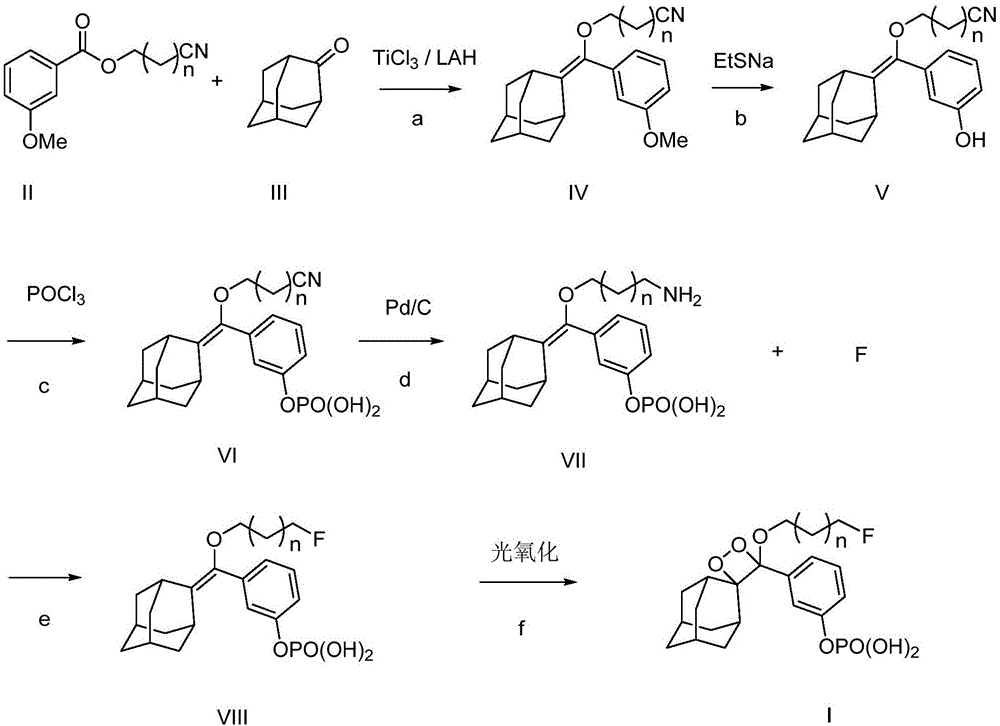 1,2-dioxetane derivative and preparation method thereof