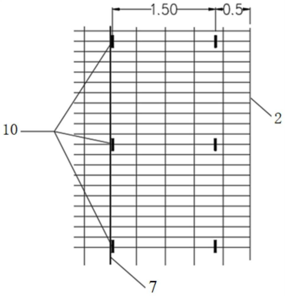 Rapid repairing structure for shallow landslide of above-second-level soil slope and construction method thereof