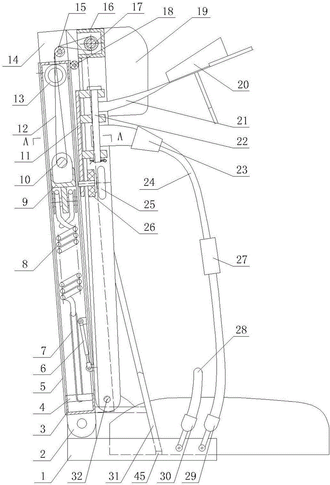 Automotive safety seat backrest