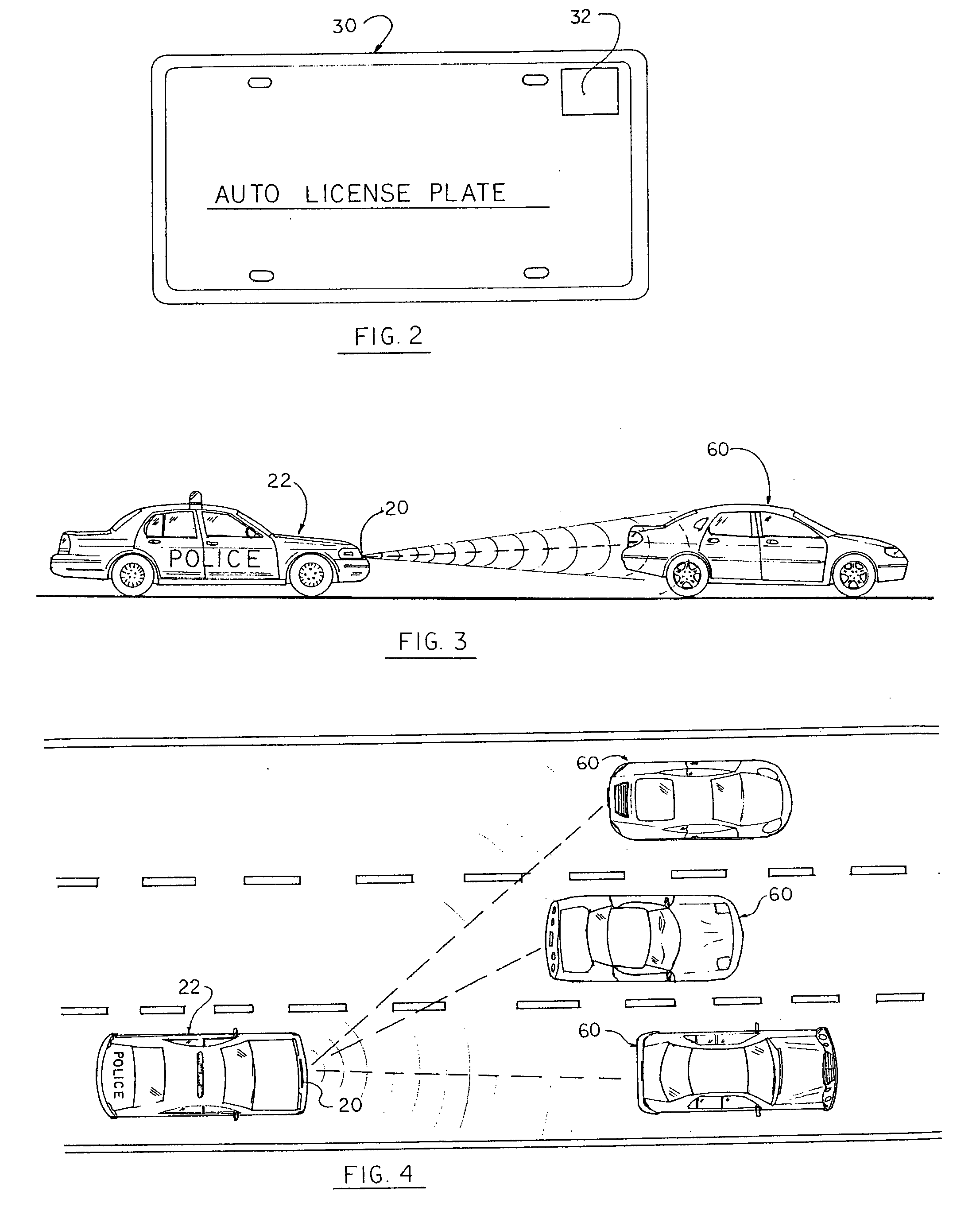 Automobile license tag scanning system