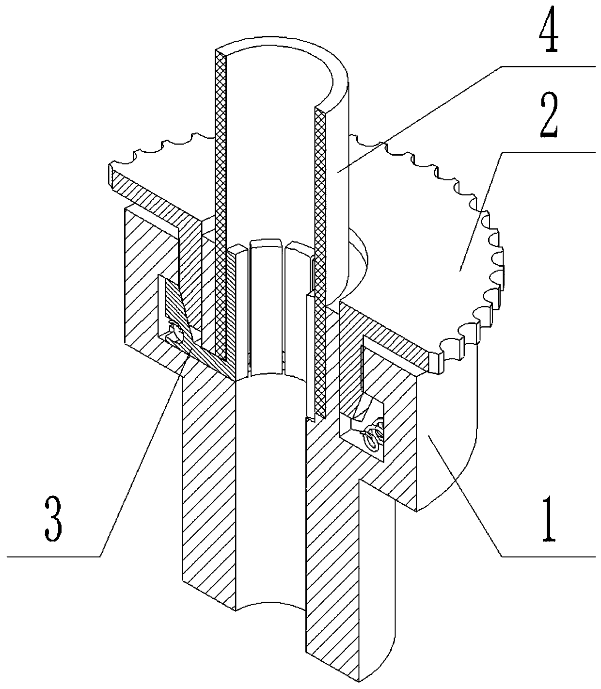 Quick-plug connector connecting structure