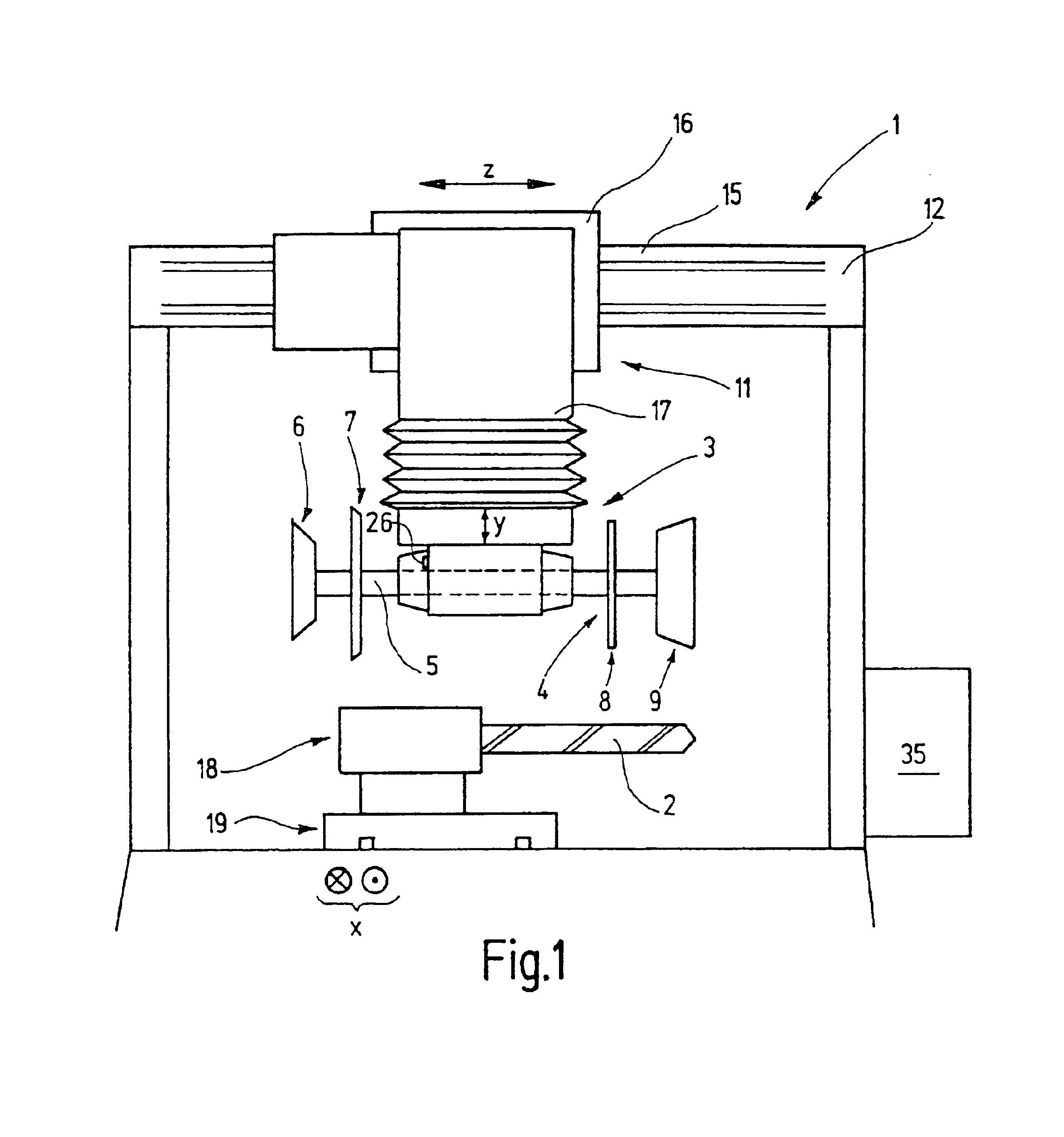 Machine equipped with a temperature compensated lathe spindle