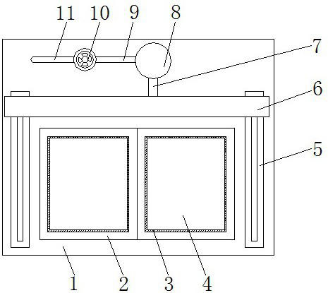 Novel ventilation energy-saving aluminum alloy door and window